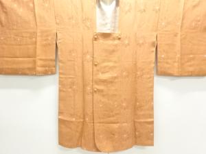 立涌に花模様織出しロング道行コート